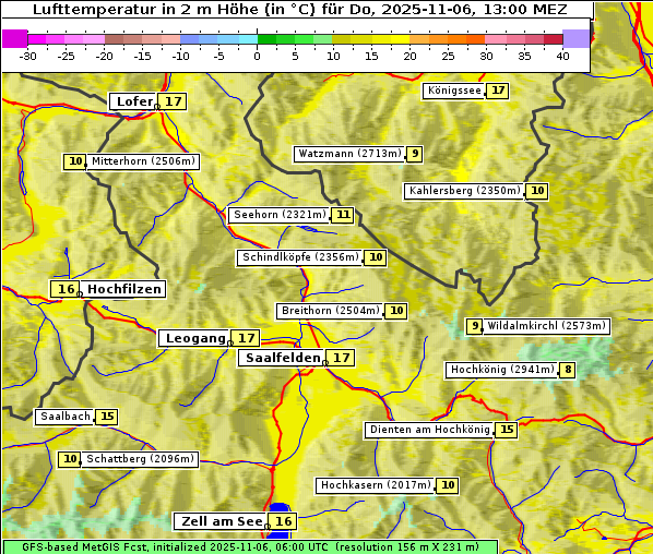Temperatur, 6. 11. 2025