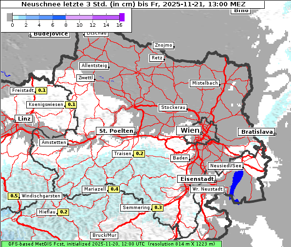 Neuschnee, 21. 11. 2025