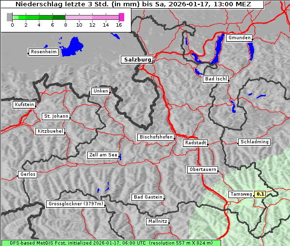 Niederschlag, 17. 1. 2026