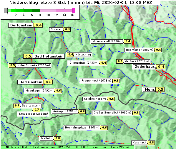 Niederschlag, 4. 2. 2026