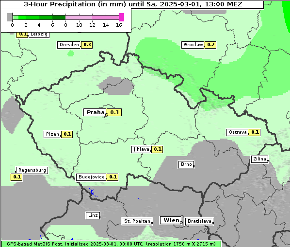 Niederschlag, 1. 3. 2025