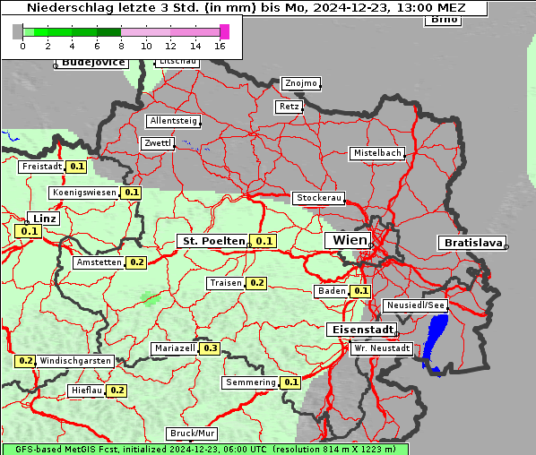 Niederschlag, 23. 12. 2024