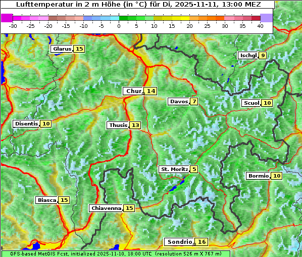 Temperatur, 11. 11. 2025