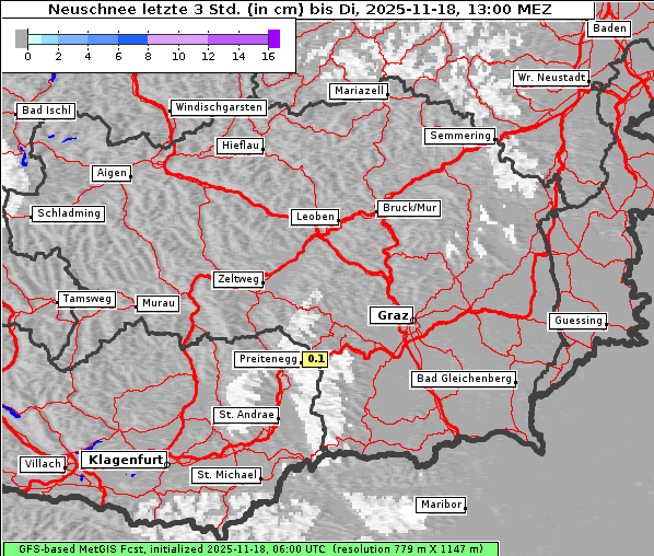 Neuschnee, 18. 11. 2025