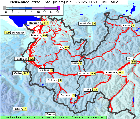 Neuschnee, 21. 11. 2025