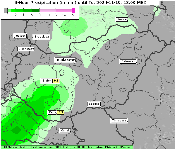 Niederschlag, 19. 11. 2024