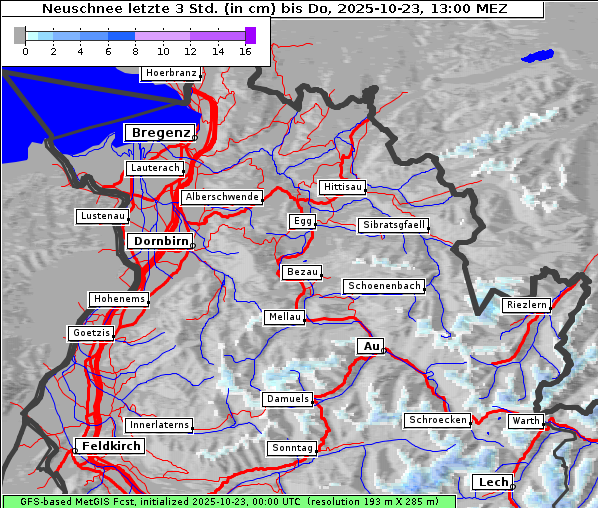 Neuschnee, 23. 10. 2025