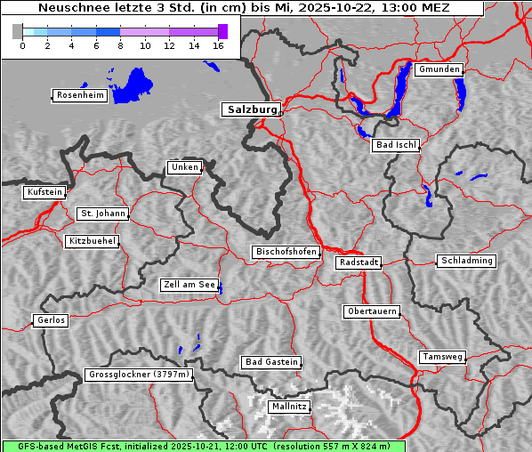 Neuschnee, 22. 10. 2025