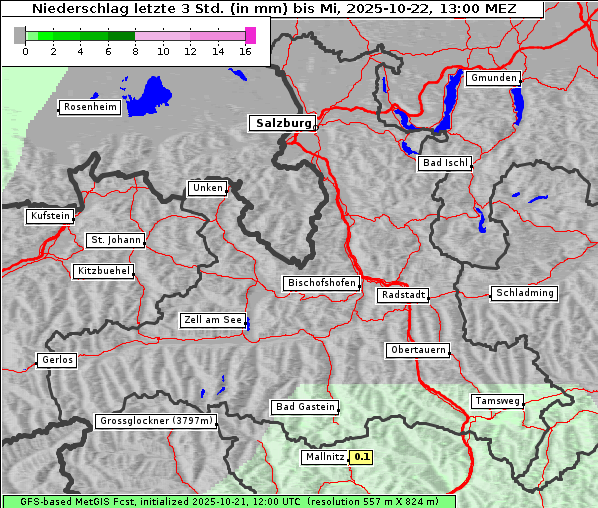 Niederschlag, 22. 10. 2025
