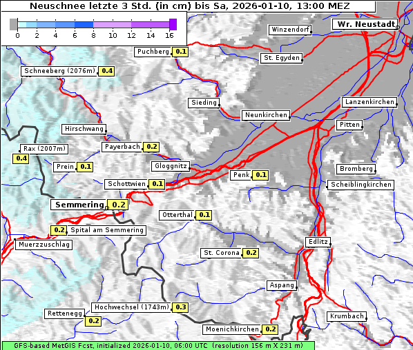 Neuschnee, 10. 1. 2026