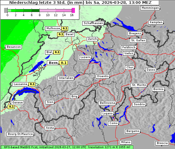 Niederschlag, 28. 3. 2026