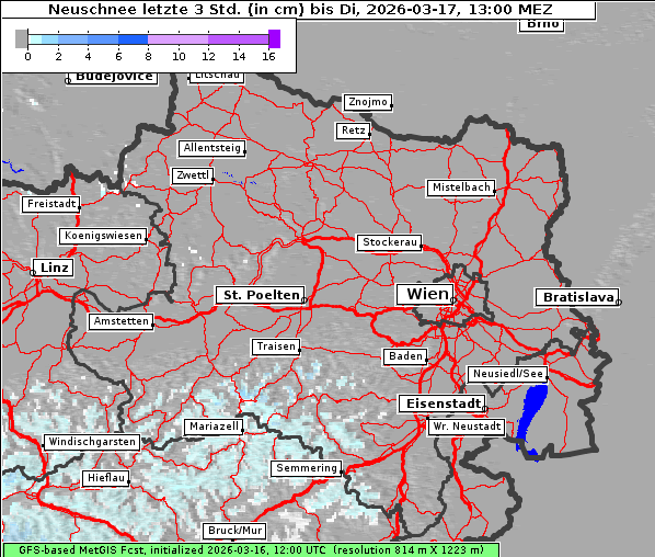 Neuschnee, 17. 3. 2026
