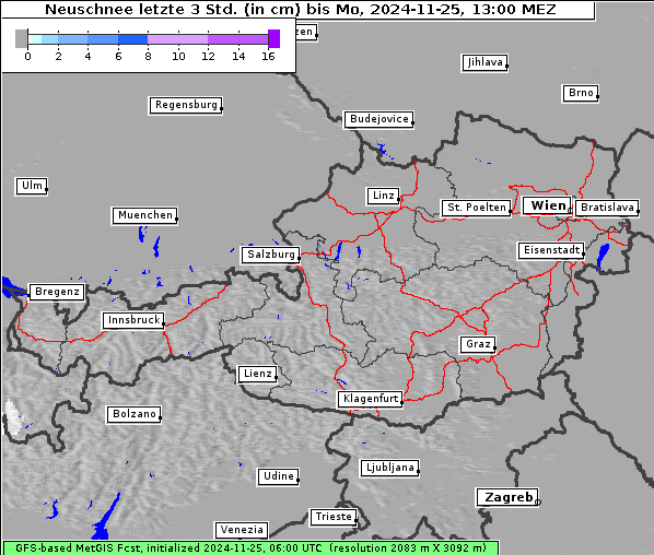 Neuschnee, 25. 11. 2024