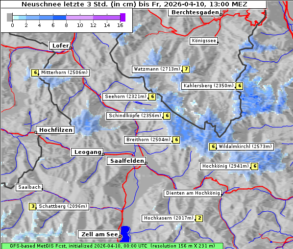 Neuschnee, 10. 4. 2026