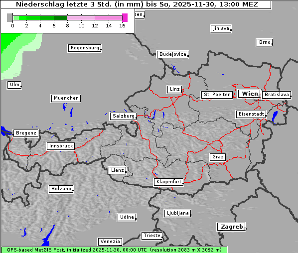 Niederschlag, 30. 11. 2025