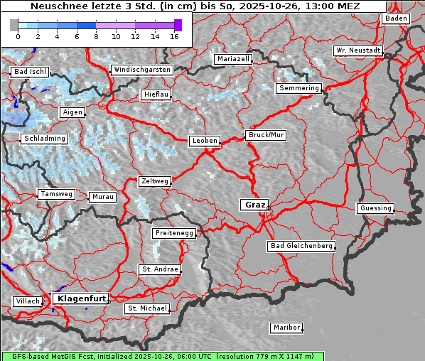Neuschnee, 26. 10. 2025