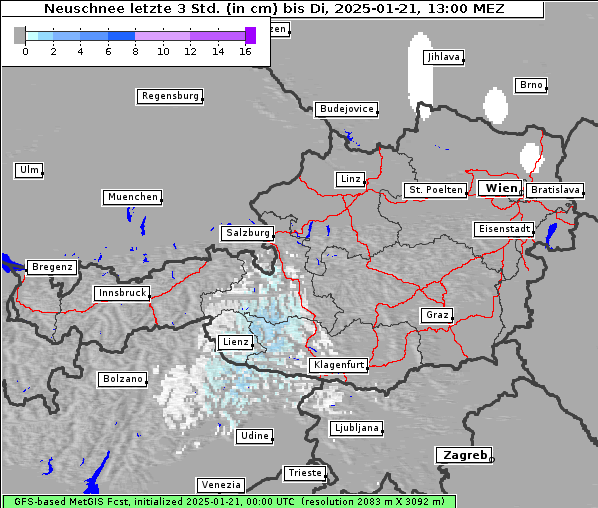 Neuschnee, 21. 1. 2025