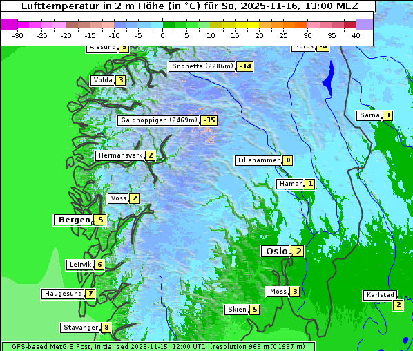 Temperatur, 16. 11. 2025