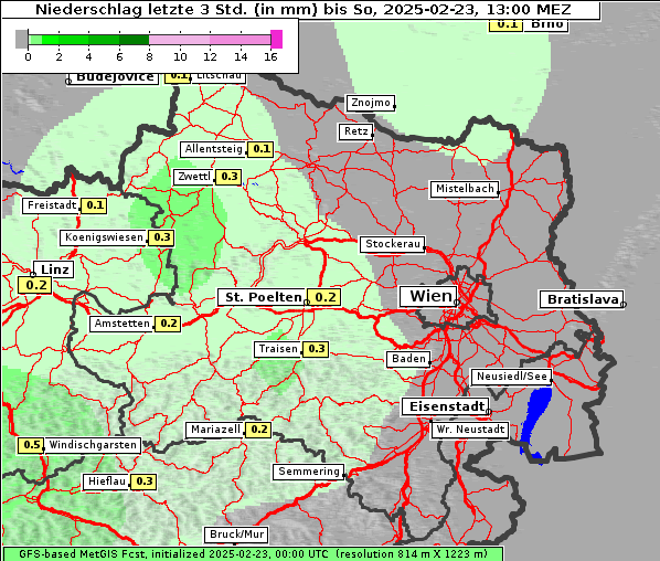 Niederschlag, 23. 2. 2025