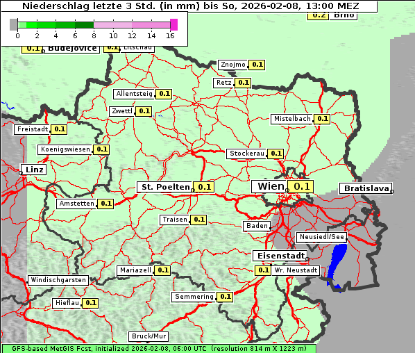 Niederschlag, 8. 2. 2026