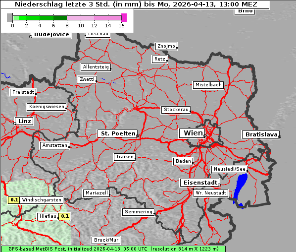 Niederschlag, 13. 4. 2026