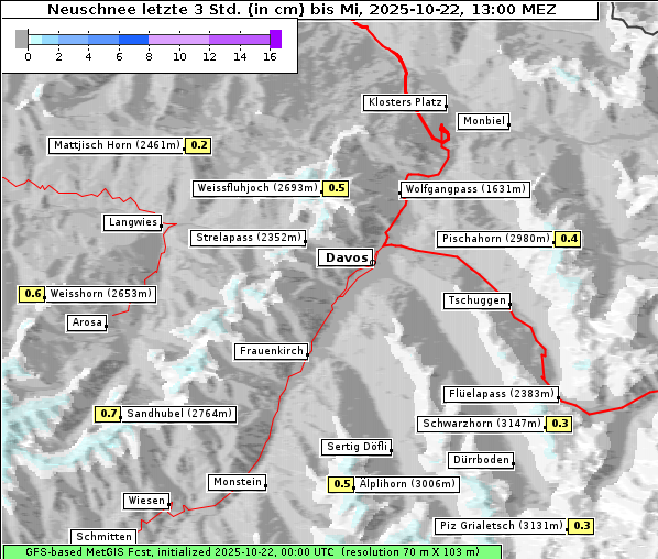 Neuschnee, 22. 10. 2025