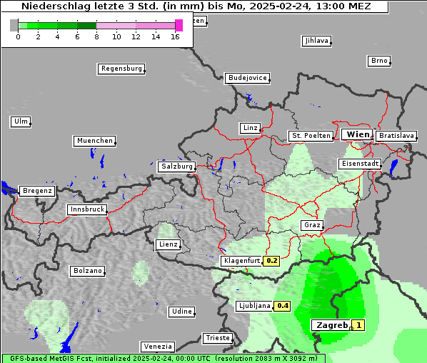 Niederschlag, 24. 2. 2025
