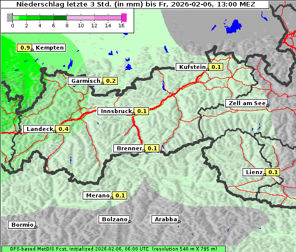 Niederschlag, 6. 2. 2026