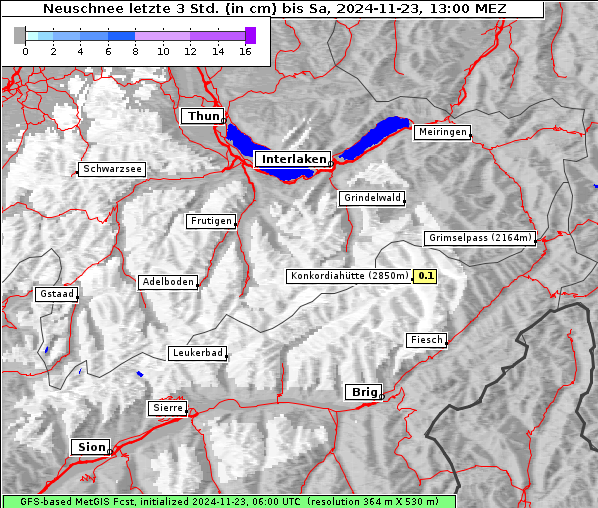 Neuschnee, 23. 11. 2024