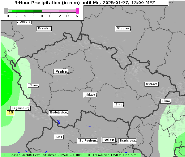 Niederschlag, 27. 1. 2025