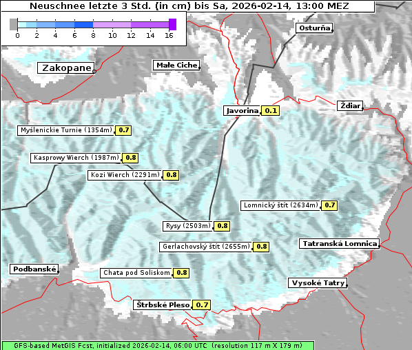 Neuschnee, 14. 2. 2026