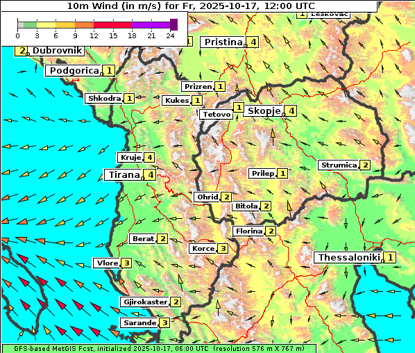 Wind, 17. 10. 2025