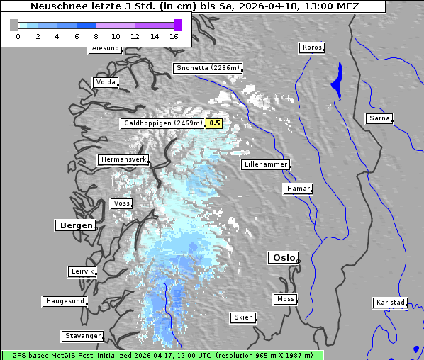 Neuschnee, 18. 4. 2026