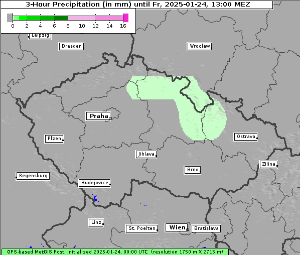 Niederschlag, 24. 1. 2025