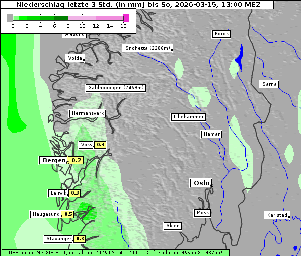 Niederschlag, 15. 3. 2026