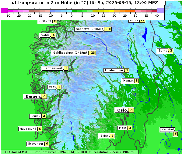 Temperatur, 15. 3. 2026