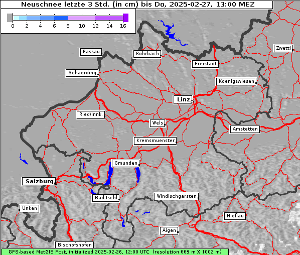 Neuschnee, 27. 2. 2025