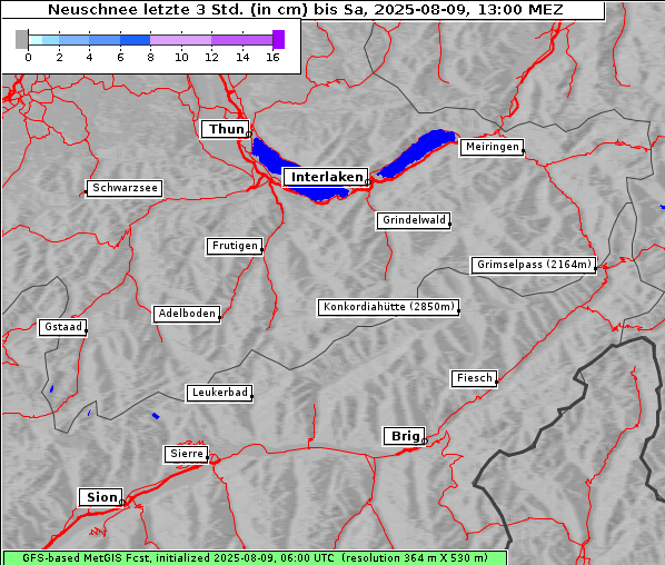 Neuschnee, 9. 8. 2025
