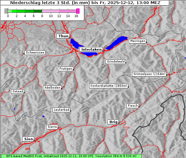 Niederschlag, 12. 12. 2025