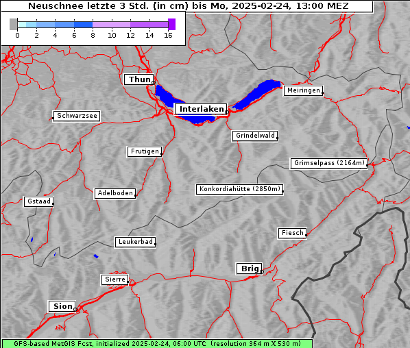 Neuschnee, 24. 2. 2025