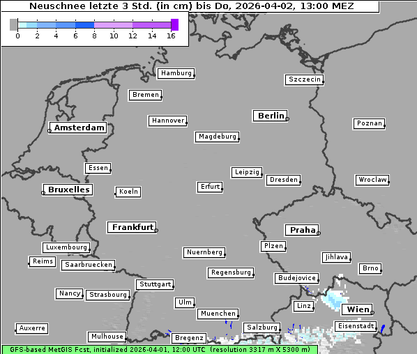 Neuschnee, 2. 4. 2026