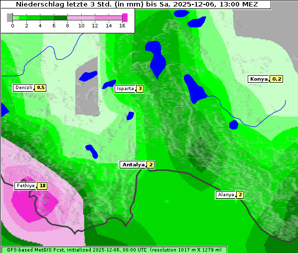 Niederschlag, 6. 12. 2025