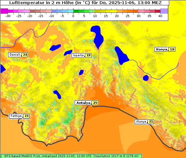 Temperatur, 6. 11. 2025