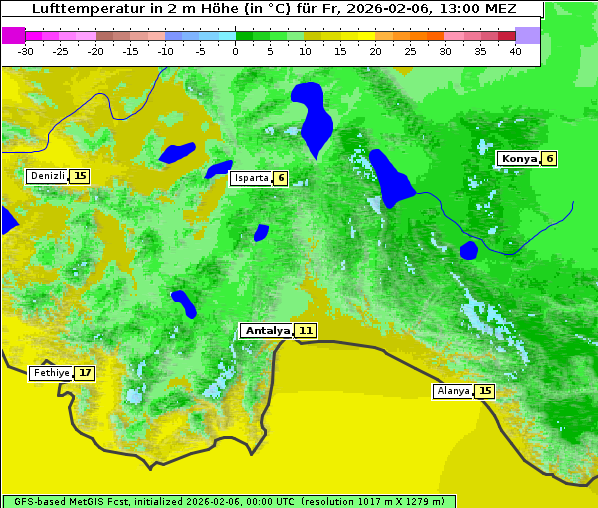 Temperatur, 6. 2. 2026