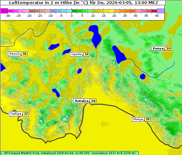 Temperatur, 5. 3. 2026