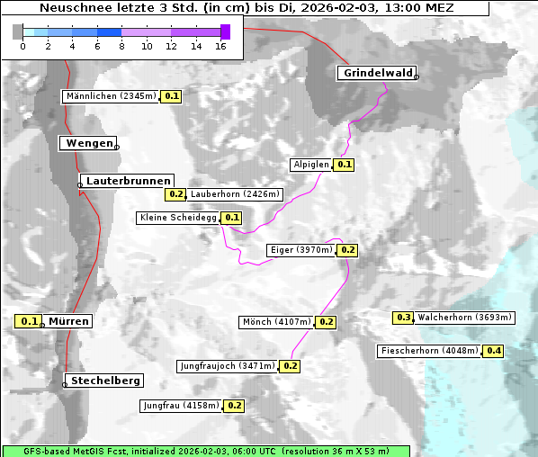 Neuschnee, 3. 2. 2026