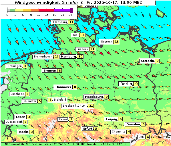 Wind, 17. 10. 2025