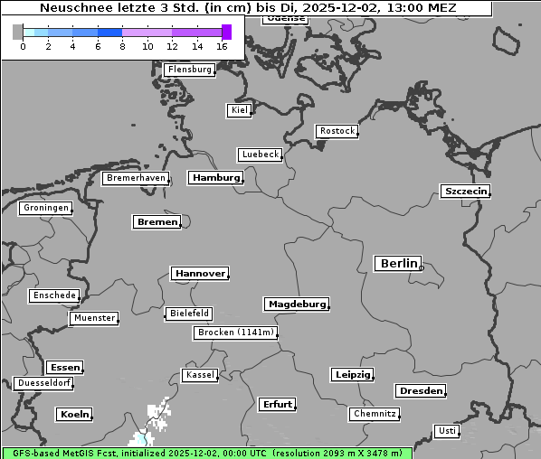 Neuschnee, 2. 12. 2025