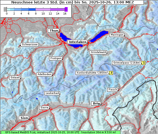 Neuschnee, 26. 10. 2025