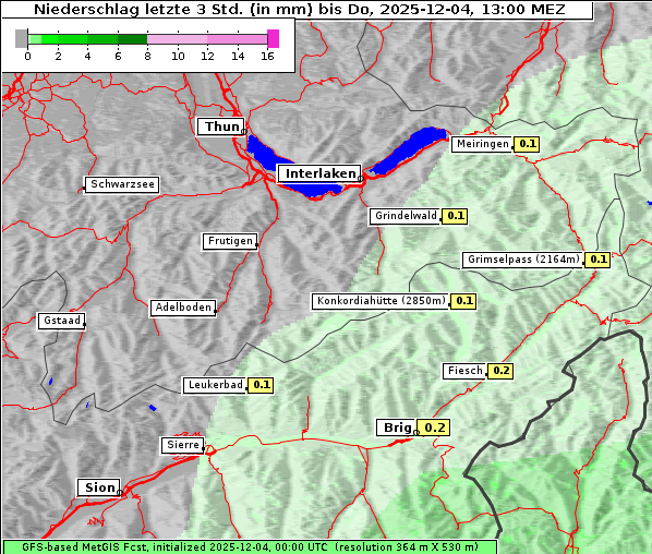 Niederschlag, 4. 12. 2025